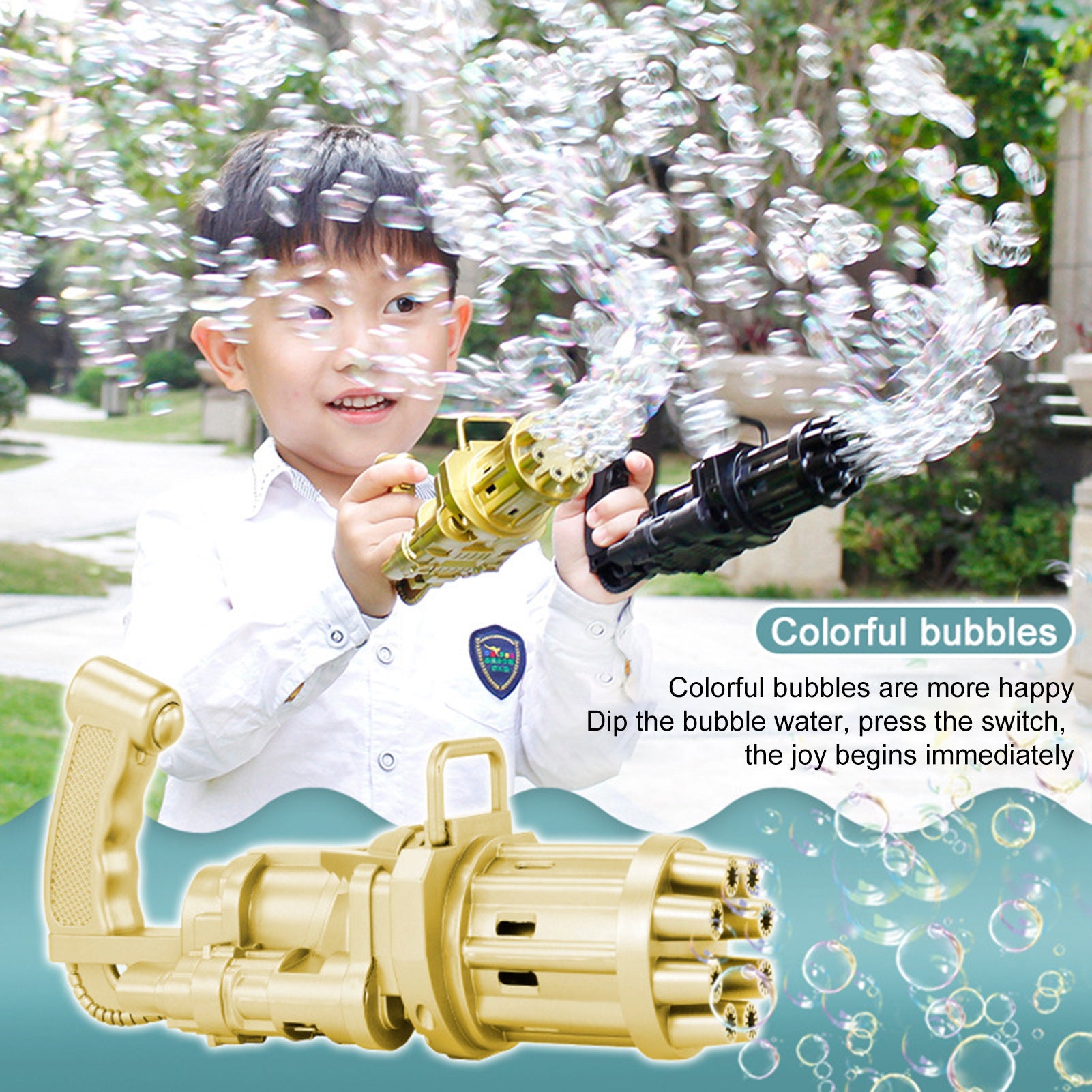 Kids Toy Bath Toys Bubble Gum Machine Toys For Kids Plastic Machine Gun Toy - Nyaabs