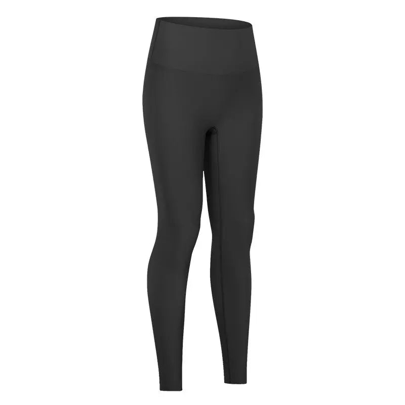 No T-Line Soft High-Elastic Thread Yoga Pants, Buttocks, Abdomen, Moisture Wicking Sports, Nine-Point Pants Women - Nyaabs