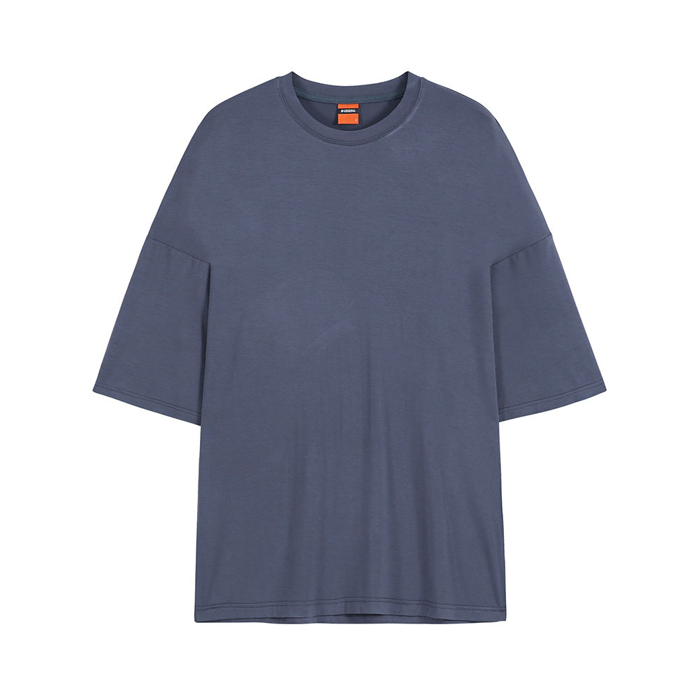 Loose Round Neck Half-sleeved T-shirt, Cotton Bottoming Shirt, Short-sleeved T-shirt - Nyaabs