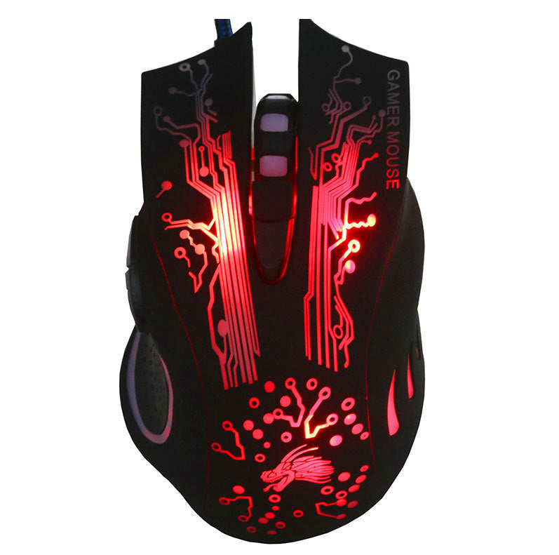 7-button Colorful Glowing USB Gaming Mouse - Nyaabs