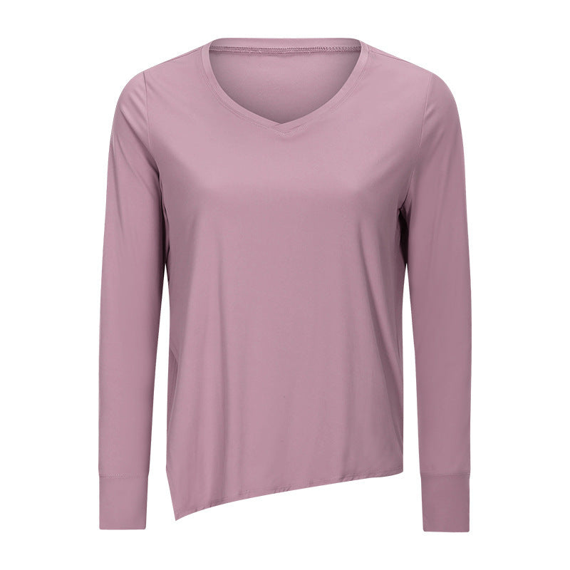 Simple Leisure Sports Long-Sleeved Yoga Wear - Nyaabs