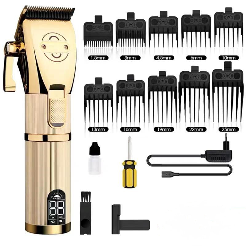 Hair-Cutting-Machine Barbershop-Cutter Cordless Gold - Nyaabs