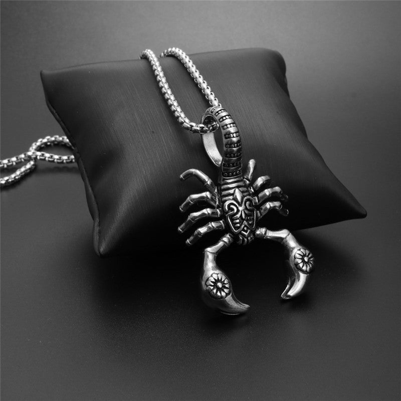 Scorpion Pendant Necklace 316L Stainless Steel Men Chain Necklace Fashion Men Jewelry - Nyaabs