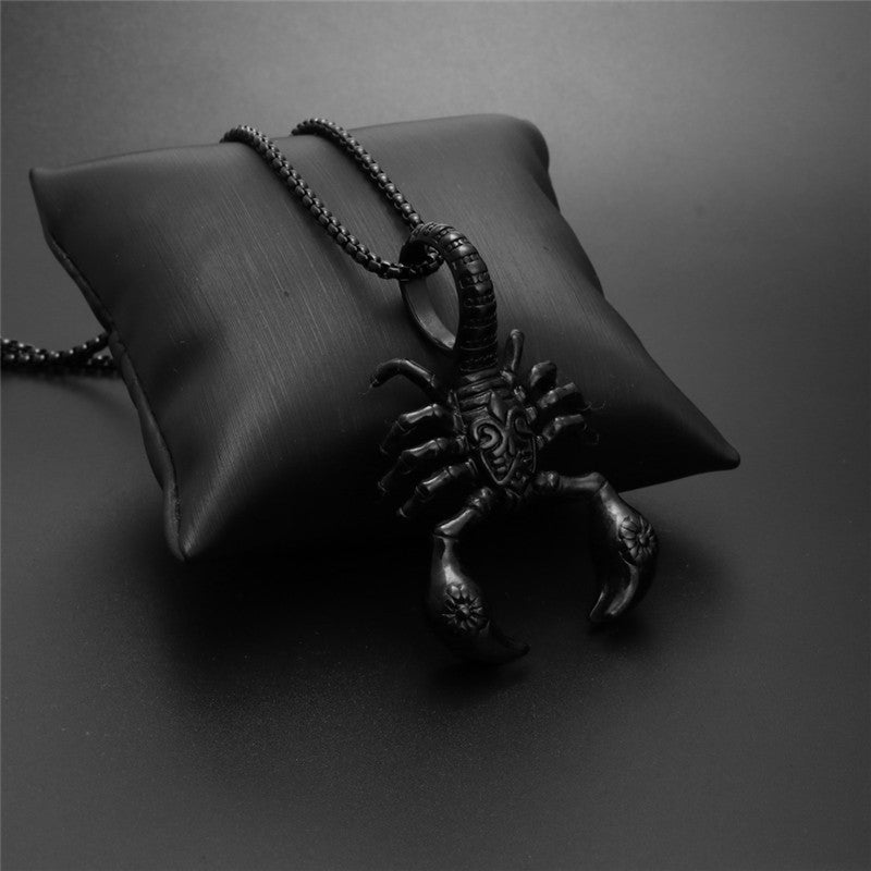 Scorpion Pendant Necklace 316L Stainless Steel Men Chain Necklace Fashion Men Jewelry - Nyaabs