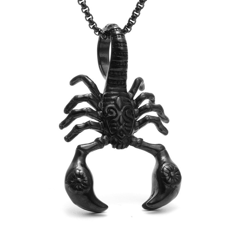 Scorpion Pendant Necklace 316L Stainless Steel Men Chain Necklace Fashion Men Jewelry - Nyaabs