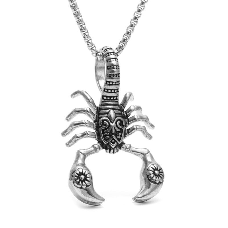 Scorpion Pendant Necklace 316L Stainless Steel Men Chain Necklace Fashion Men Jewelry - Nyaabs