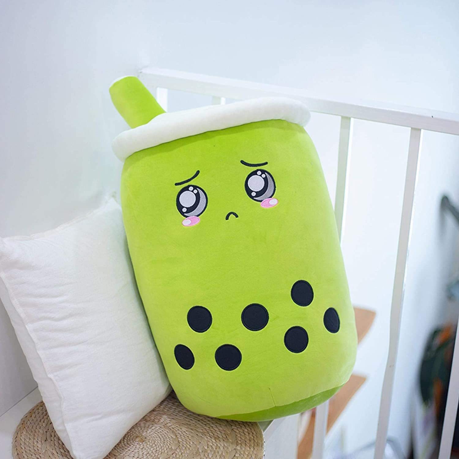 Cute Fruit Drink Plush Stuffed Soft Strawberry Milk Tea Plush Boba Tea Cup Toy Bubble Tea Pillow Cushion Kids Gift - Nyaabs