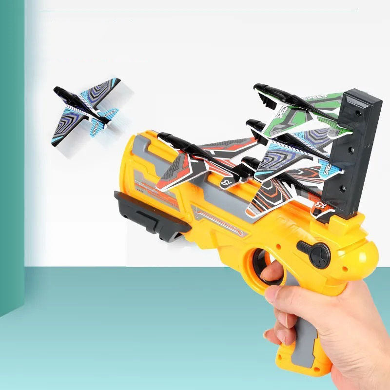 Children's Outdoor Boy Toys Hand Throwing Spin Glider Model Launcher - Nyaabs