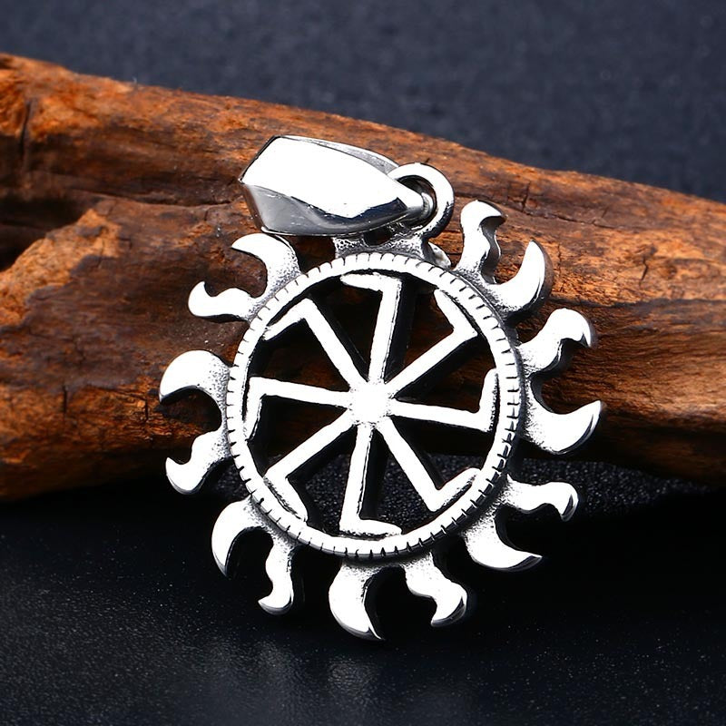 Stainless Pendant Necklace Symbol Amulet Men - Nyaabs