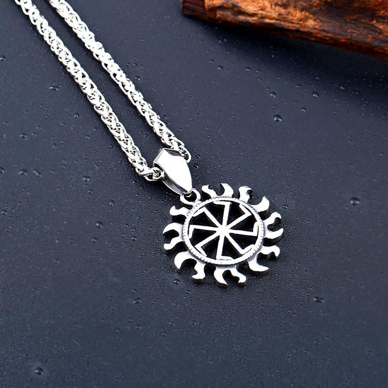 Stainless Pendant Necklace Symbol Amulet Men - Nyaabs