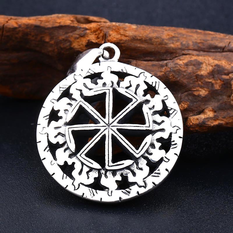 Stainless Pendant Necklace Symbol Amulet Men - Nyaabs