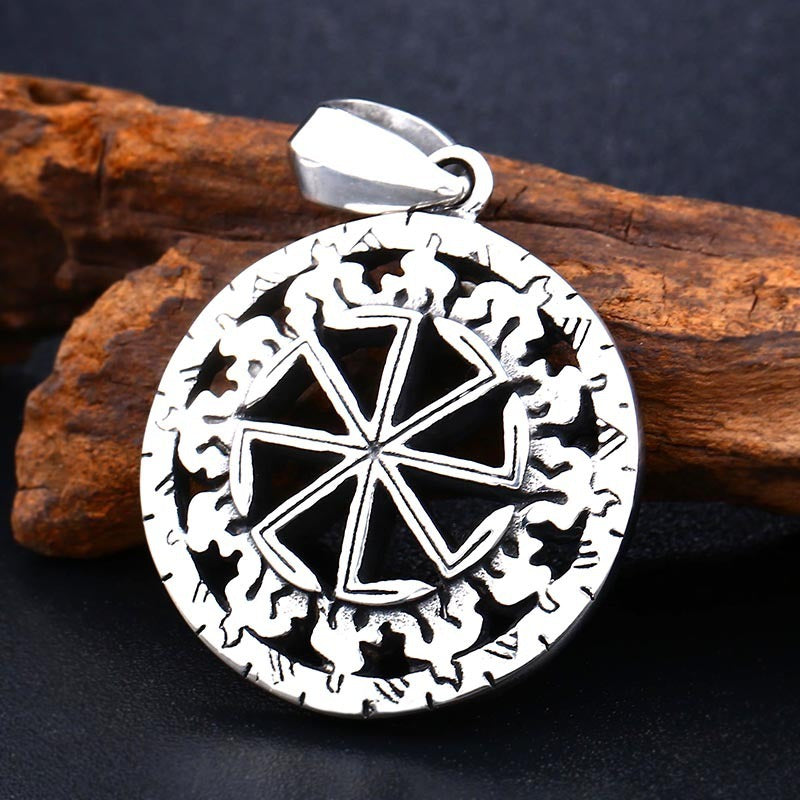 Stainless Pendant Necklace Symbol Amulet Men - Nyaabs