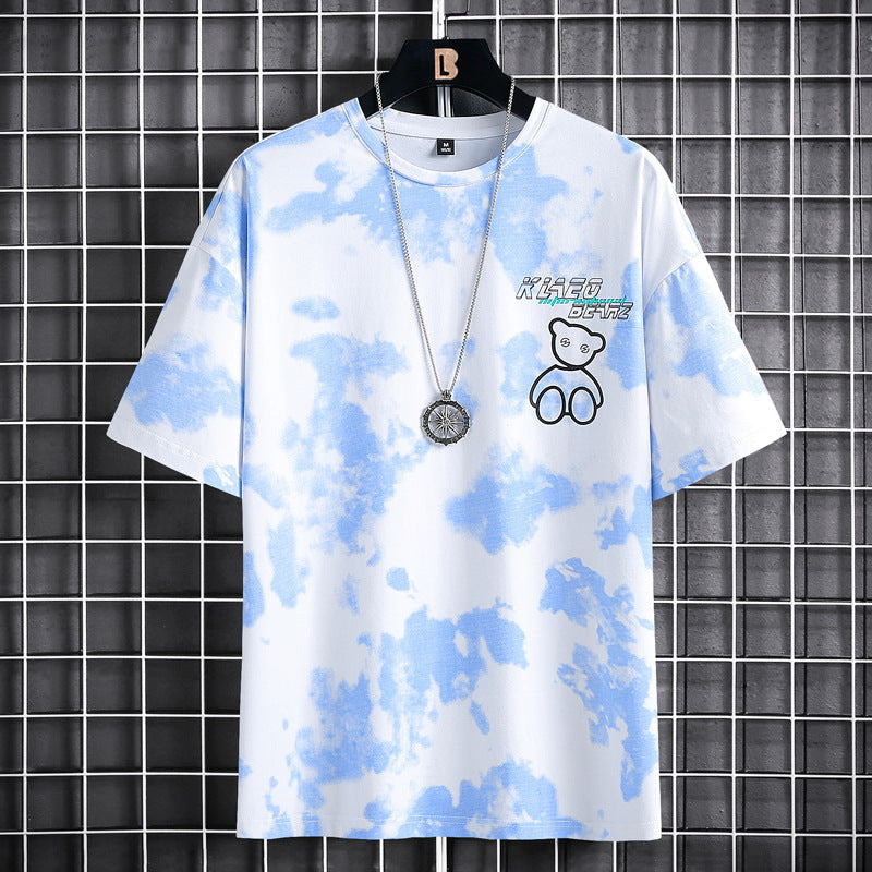 Short-sleeved T-shirt Youth Half-sleeved Clothes Loose Casual Compassionate Men's Clothing - Nyaabs