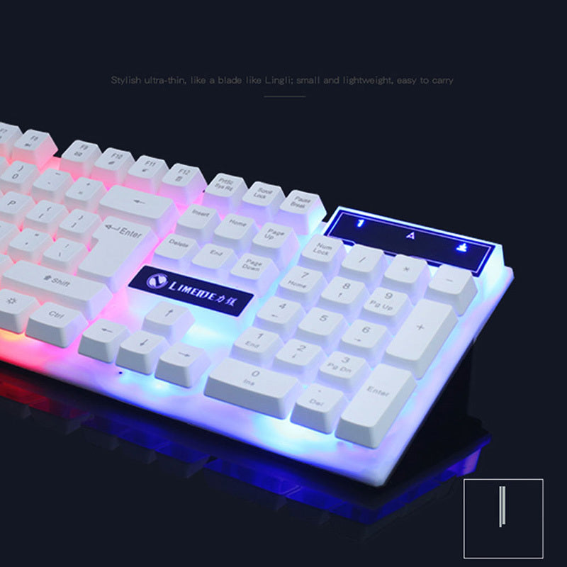 GTX300 Gaming CF LOL Gaming Keyboard Mouse Glowing Set - Nyaabs