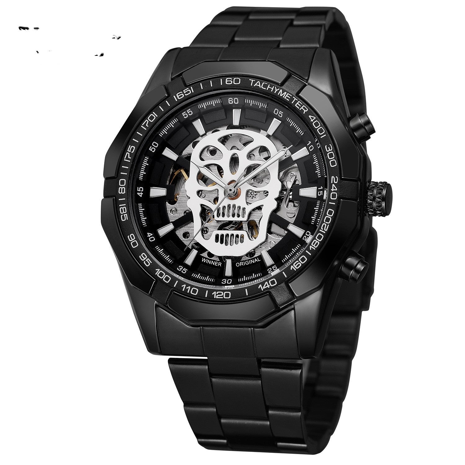 Official Automatic GOLD Watch Men Steel Strap Skeleton - Nyaabs