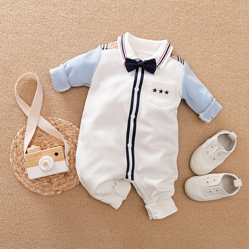 Gentleman's Baby Clothes, Long-sleeved Baby Clothes, Gentleman's Romper - Nyaabs