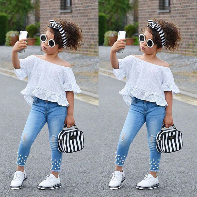 Shirt Shorts Girls Girl Kids Clothes For Baby Set Children - Nyaabs