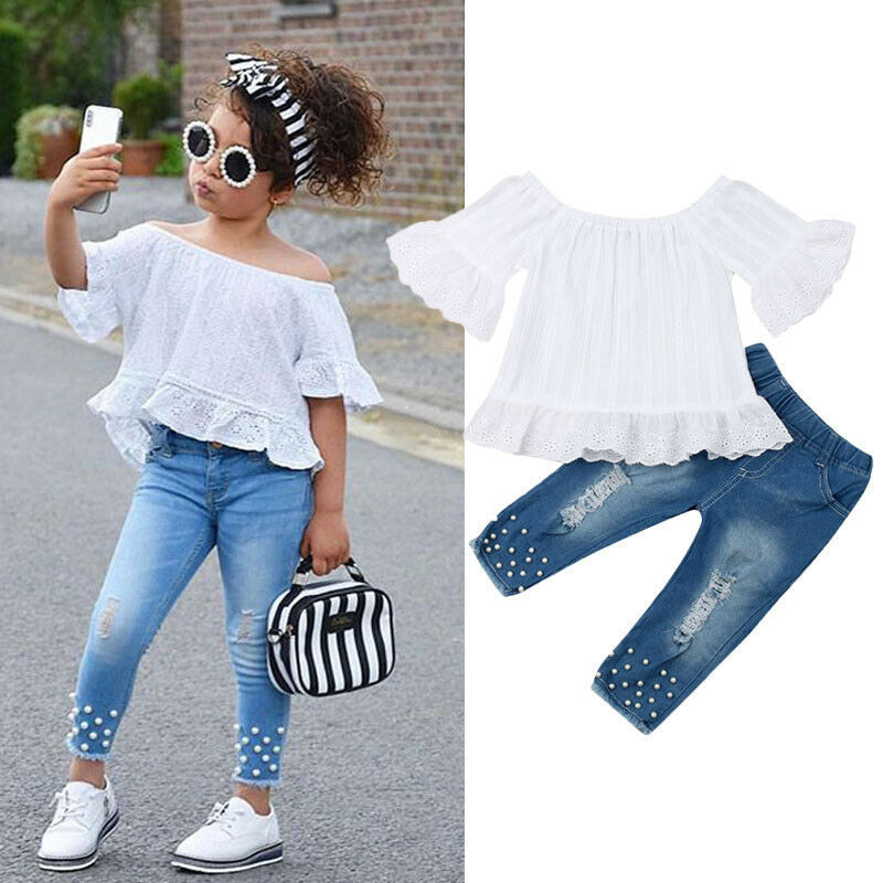 Shirt Shorts Girls Girl Kids Clothes For Baby Set Children - Nyaabs