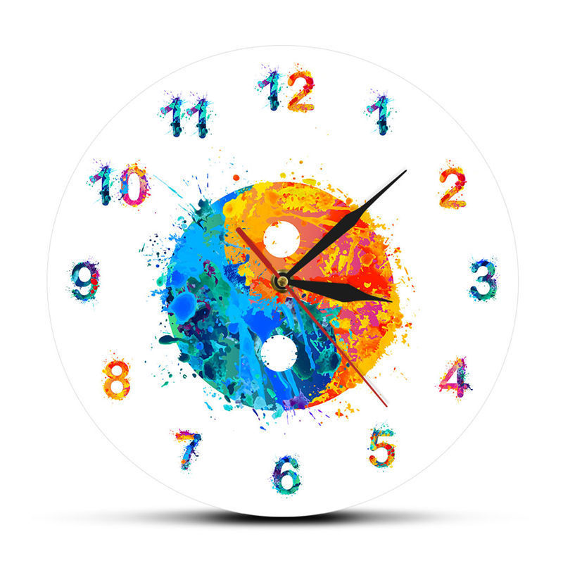 Yin Yang Bagua Decoration Clock Wall Clock - Nyaabs