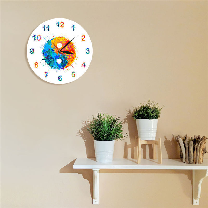 Yin Yang Bagua Decoration Clock Wall Clock - Nyaabs