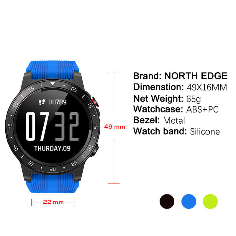 North Edge GPS Sports Watch Bluetooth Call Multi-sports Mode - Nyaabs