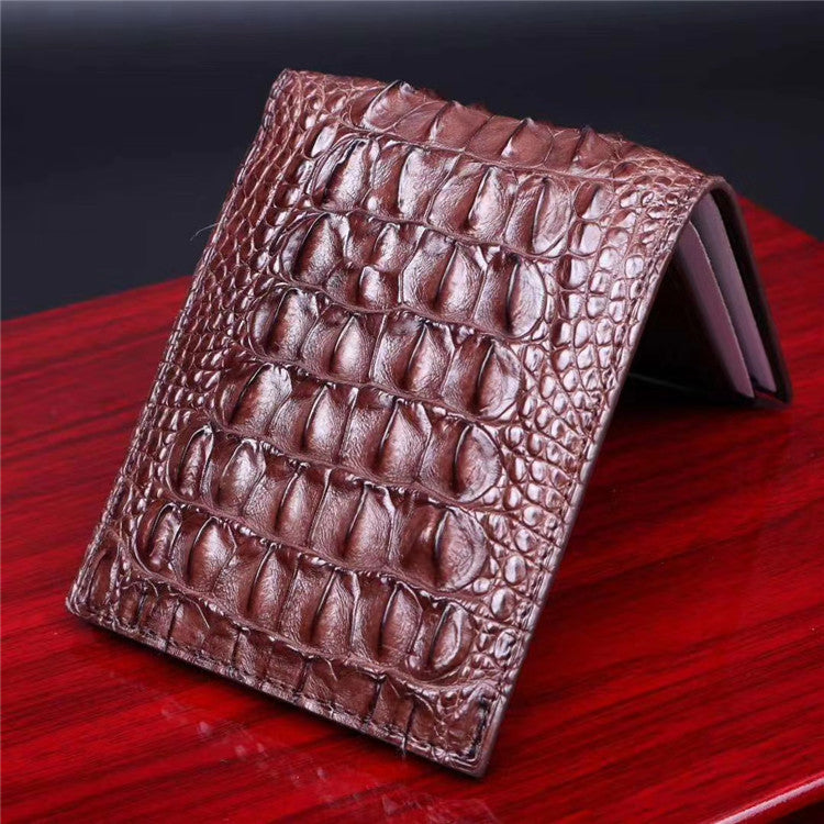 Leather Short Large Banknotes Multi-card Position Leather Clutch Small Wallet Bag - Nyaabs