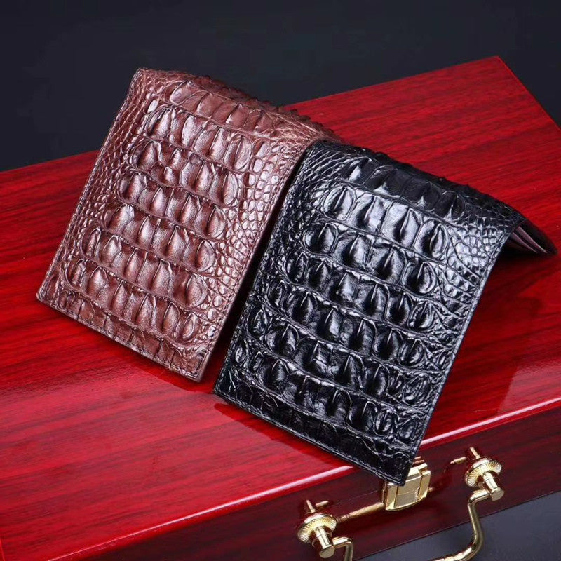 Leather Short Large Banknotes Multi-card Position Leather Clutch Small Wallet Bag - Nyaabs