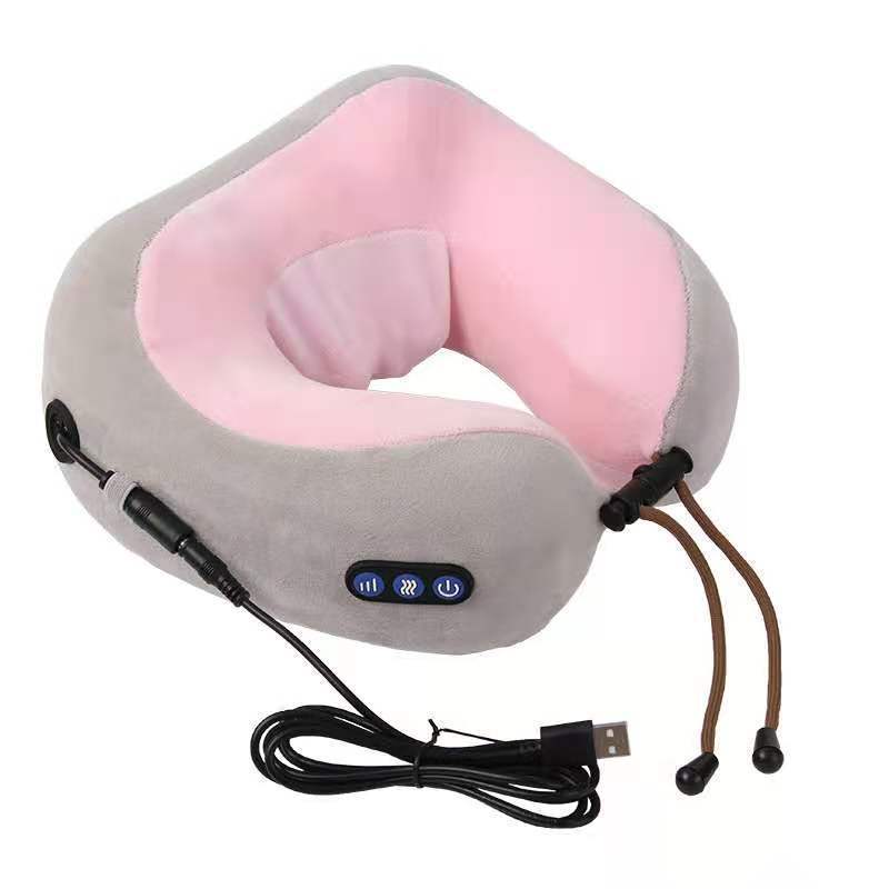 U Shaped Massage Pillow Neck Massage Device Electric Neck Massager Apparatus Shoulder Back Cervical Massager For Body Relaxation - Nyaabs