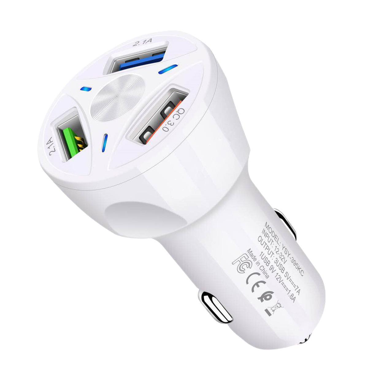 Fast Charge Car Charger One For Four Car Mobile Phone Charger Car Charger - Nyaabs