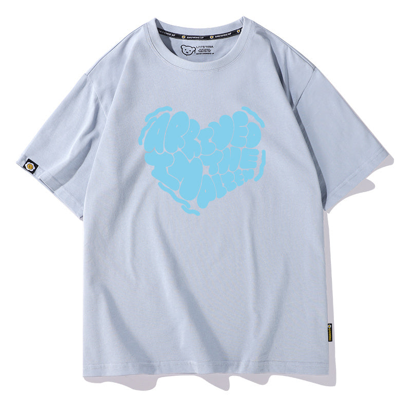 Lovers Wear Summer Love Printed T-shirt Pure Cotton Half Sleeve - Nyaabs