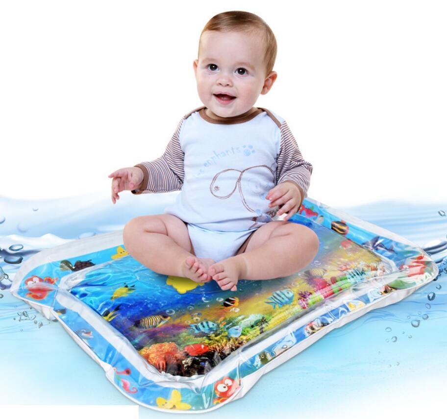 Baby Inflatable Water Mat, Infants Summer Beach Water Mat Patted Pad Water Cushion For Infants Toddlers Summer Activity Play Toys Baby Pillows - Nyaabs