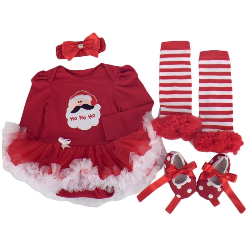 Four-piece Christmas Gift Newborn Clothing Set Baby - Nyaabs