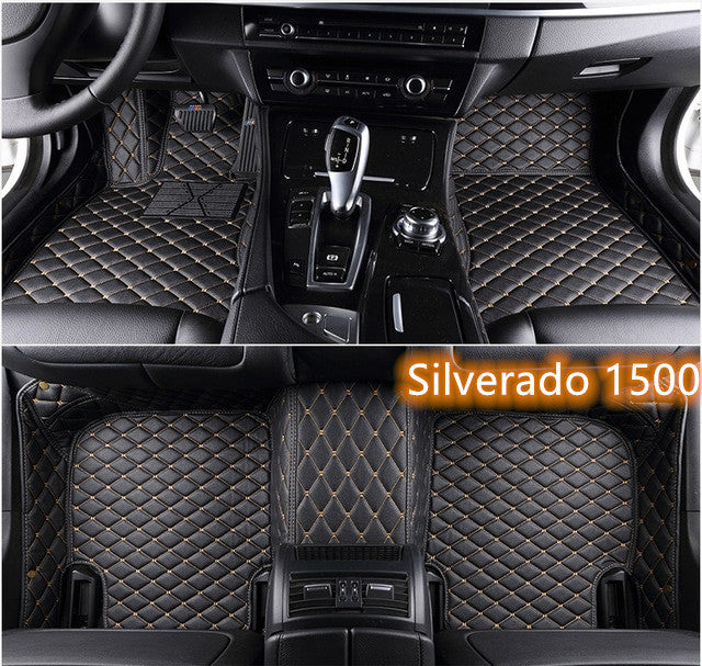 Fully Surrounded Car Leather Floor Mat Pad All Weather Protection - Nyaabs