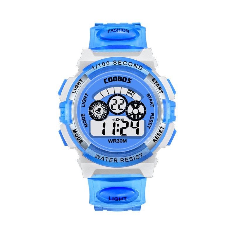 Colorful light waterproof student electronic watch - Nyaabs