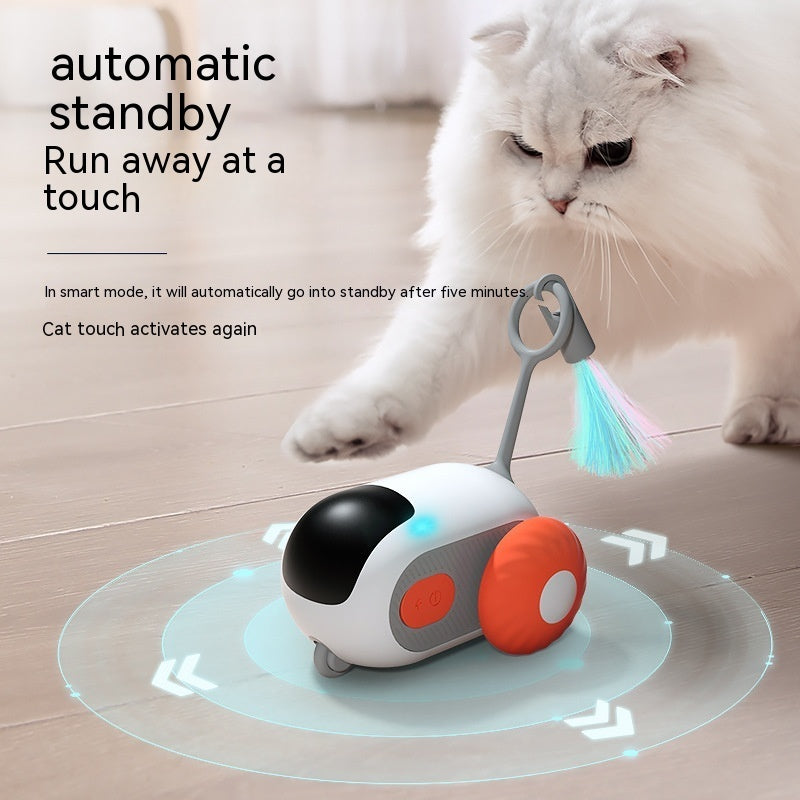 Remote Control Interactive Cat Car Toy USB Charging Chasing Automatic Self-moving Remote Smart Control Car Interactive Cat Toy Pet Products - Nyaabs