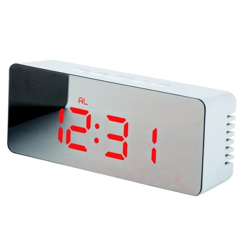 Digital LED multi-function mirror clock - Nyaabs