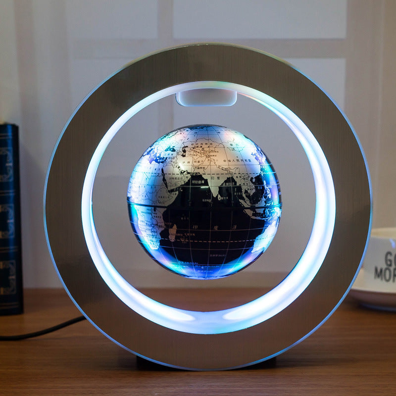 Round LED World Map Floating Globe Magnetic Levitation Light Anti Gravity Magic - Nyaabs