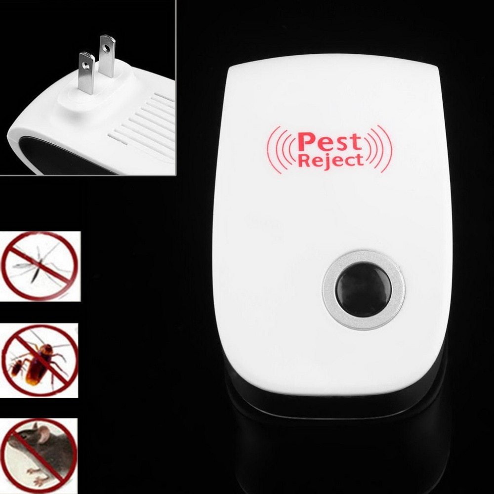 Electronic Ultrasonic Healthy Rechargeble Anti Mosquito Insect Pest Reject Mouse Repellent Repeller Practical Home EUUS Plug - Nyaabs