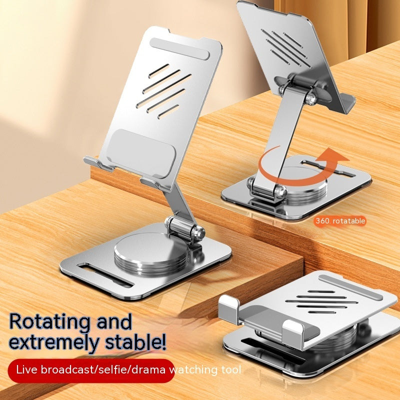 360 Degrees Rotate Metal Desk Mobile Phone Holder Stand For Phone Pad Adjustable Desktop Tablet Holderl Table Cell Phone Stand - Nyaabs