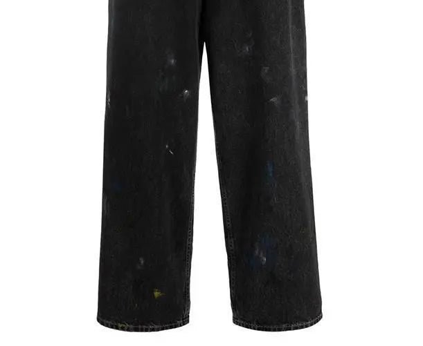 Splash Ink Paint Spots Loose Cargo Pants Men And Women - Nyaabs