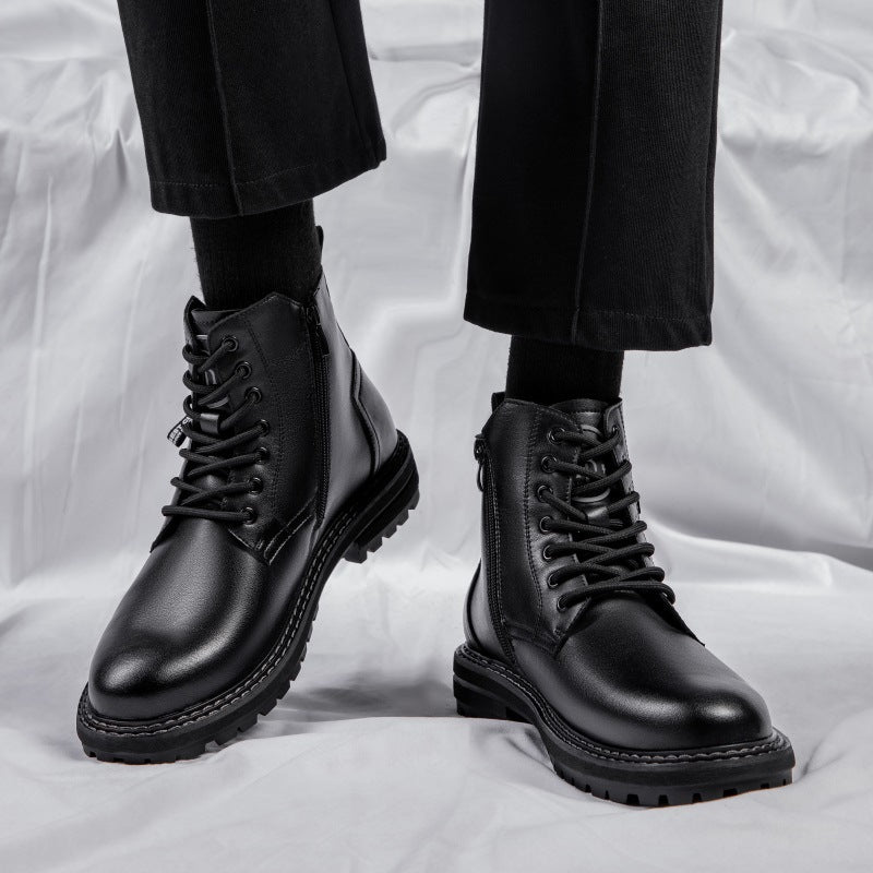 Dr Martens Boots Men's Trendy Plus Velvet Working Wear - Nyaabs