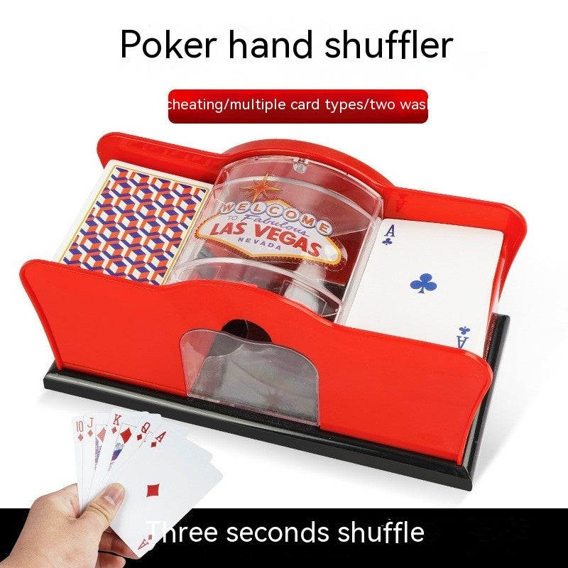 Poker Card Hand Shuffler Easy Hand Cranked Casino Card Shuffling Machine For Blackjack Poker Texas - Nyaabs