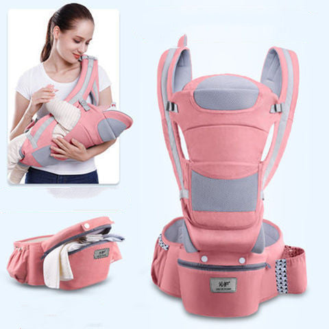 Ergonomic Baby Carrier Infant Baby Hipseat Carrier 3 In 1 Front Facing Ergonomic Kangaroo Baby Wrap Sling - Nyaabs