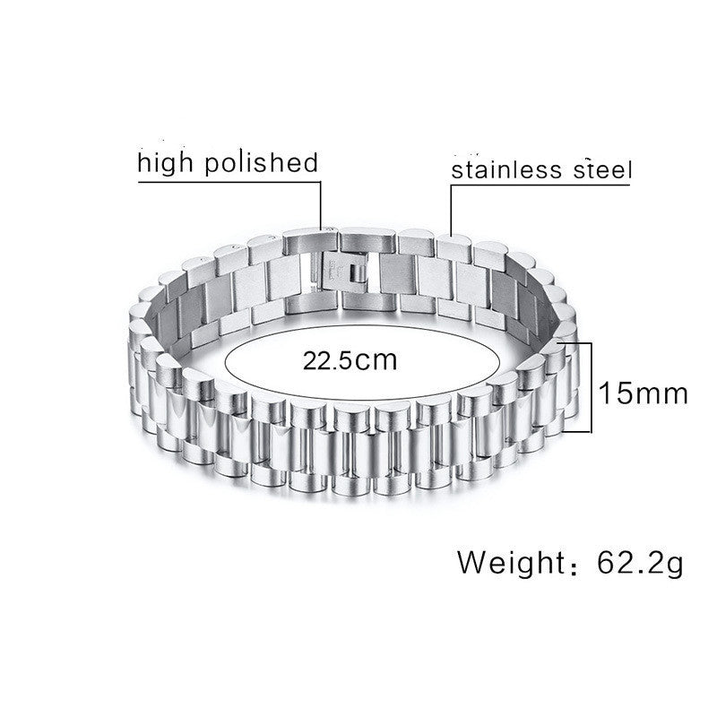 Titanium steel bracelet for men - Nyaabs