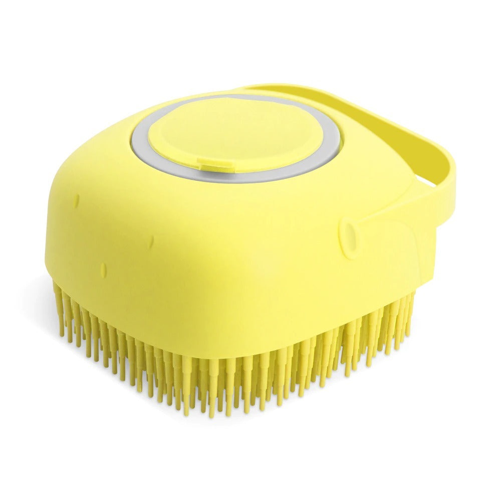 Pet Dog Shampoo Massager Brush Cat Massage Comb Grooming Scrubber Shower Brush For Bathing Short Hair Soft Silicone Brushes nyaabs.com