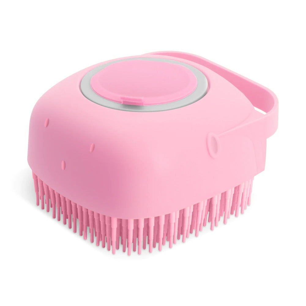 Pet Dog Shampoo Massager Brush Cat Massage Comb Grooming Scrubber Shower Brush For Bathing Short Hair Soft Silicone Brushes nyaabs.com