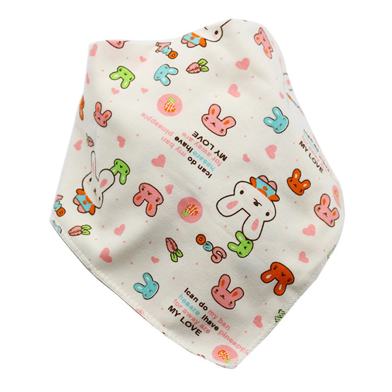 Baby Bibs Waterproof Triangle Cotton Cartoon Child Baberos Bandana Bibs Dribble Bibs Newborn Slabber Absorbent Cloth - Nyaabs