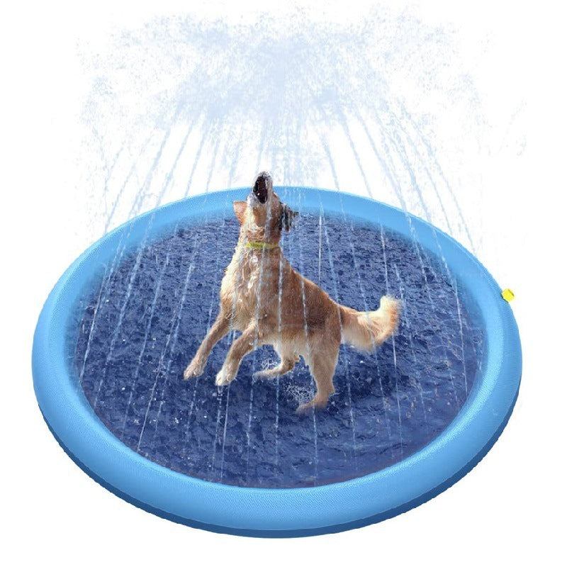 Non-Slip Splash Pad For Kids And Pet Dog Pool Summer Outdoor Water Toys Fun Backyard Fountain Play Mat - Nyaabs