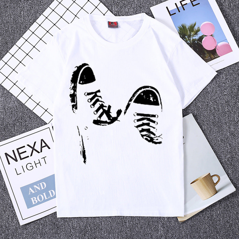 Casual short-sleeved skate T-shirt - Nyaabs