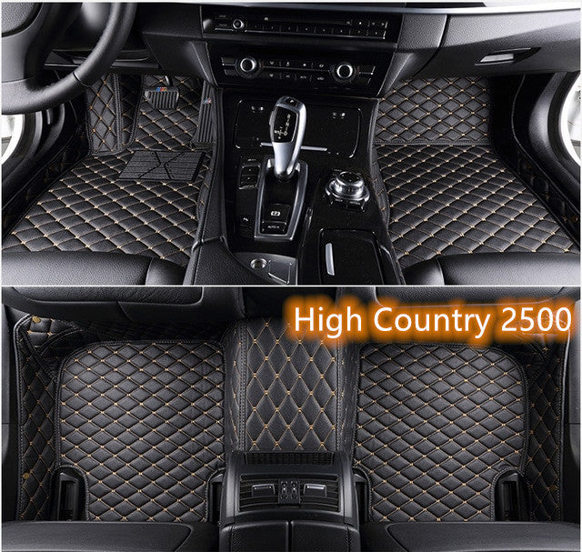 Fully Surrounded Car Leather Floor Mat Pad All Weather Protection - Nyaabs